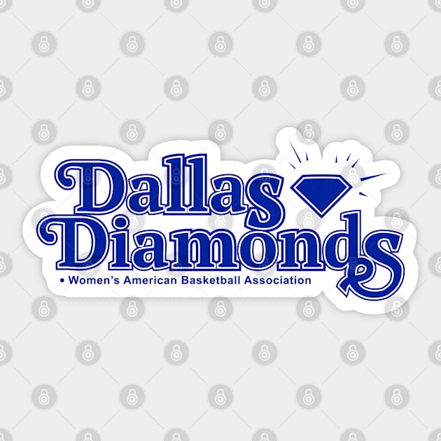 Classic Dallas Diamonds WABA Basketball 1979 Sticker by LocalZonly